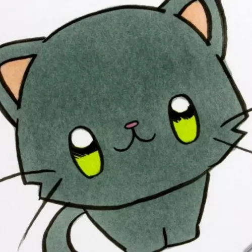 kawaii facil dibujos de gatos